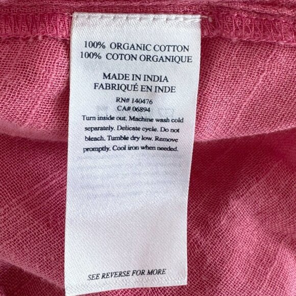 Faherty Celina Organic Cotton Top French Rose Size S NWT - Picture 11 of 12
